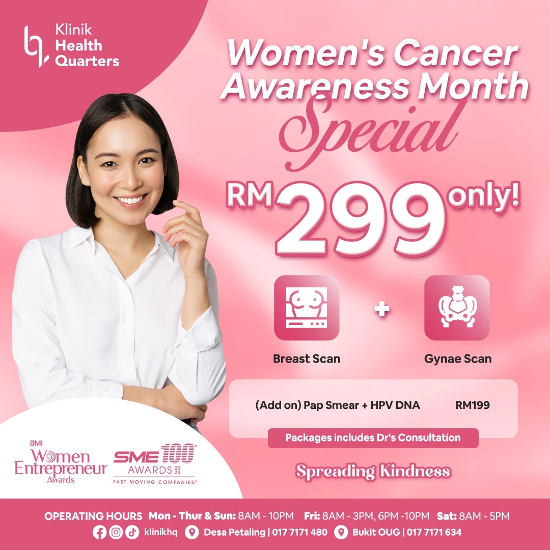 Breast Scan & Gynae Scan – Only RM299!