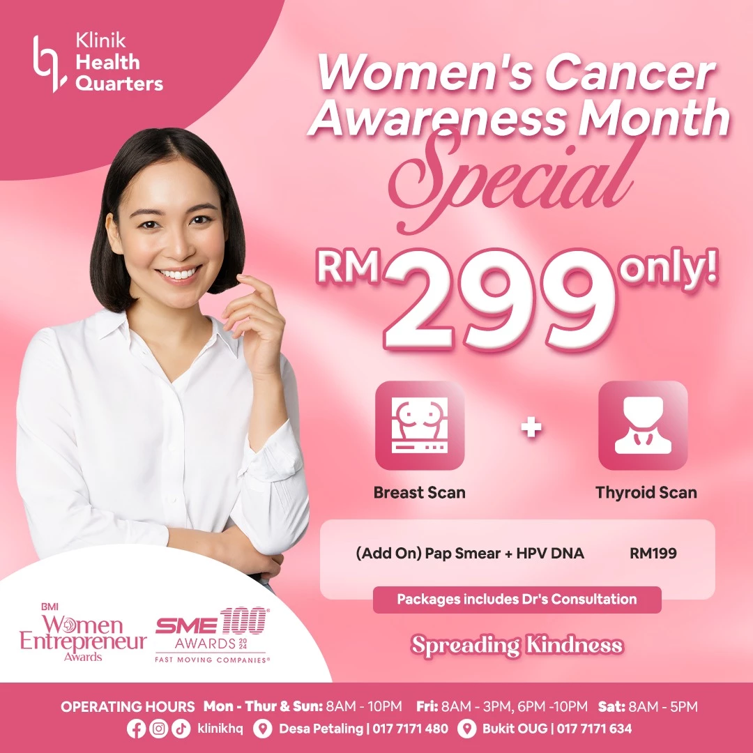 Breast Scan+Thyroid Scan  Only RM299!