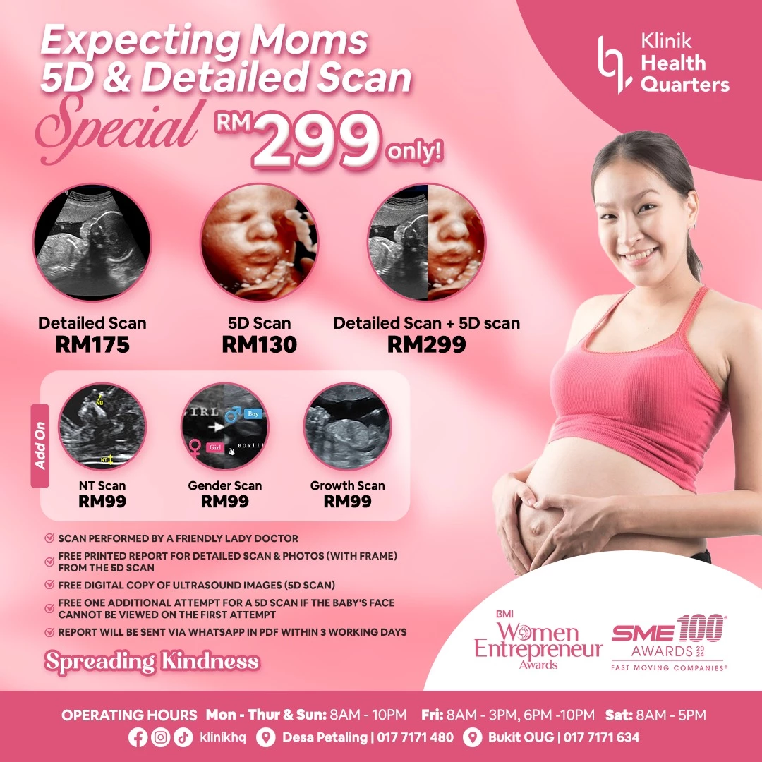 Expecting Moms: 5D & Detailed Scan Special RM 299 only